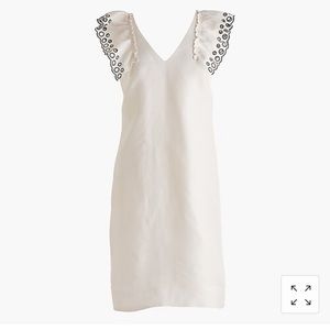 NWOT J. Crew COLLECTION 8Tall ruffle-shoulder sheath